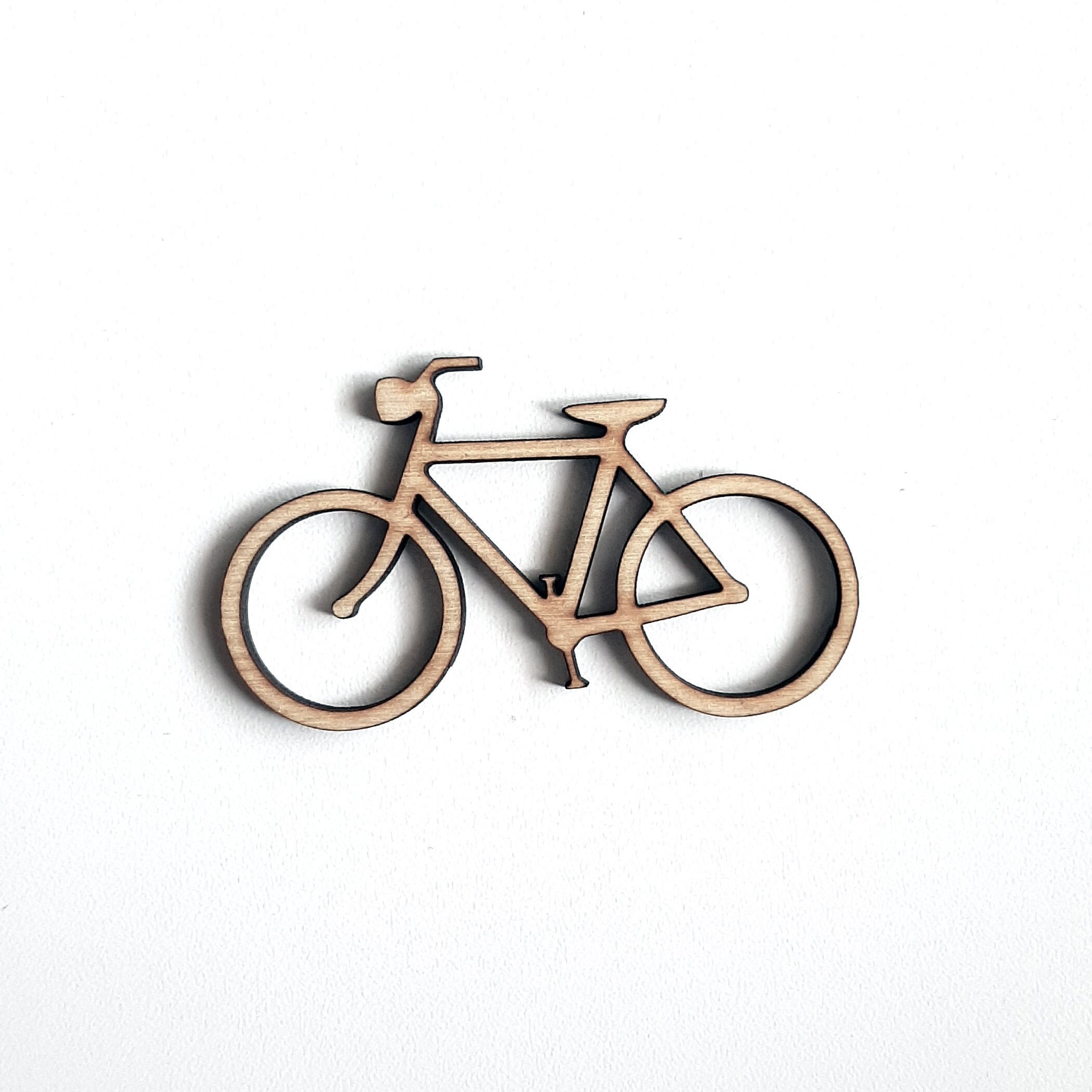 Bicycle Laser Cut Wood shape Personalized Various Sizes Etsy