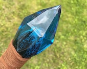 Magic Sapphire Staff of Water Faceted