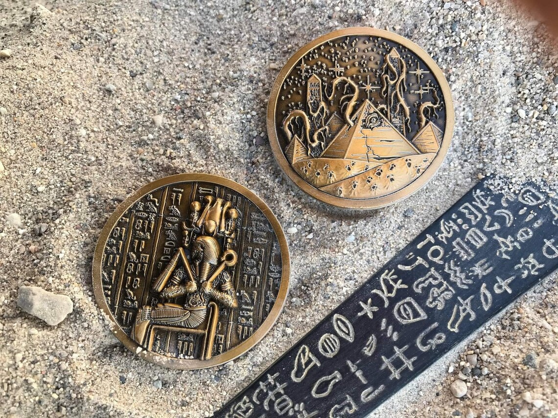 Occult Coin Cthulhu Coin Collection HP Lovecraft Mythology Eldritch Horror Coin ...
