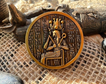 Nyarlathotep Egyptische munt HP Lovecraft Cthulhu Mythos EDC-munt Kosmische Horror Tentakel Challenge-munten Egyptische hiërogliefen Eldritch-horror
