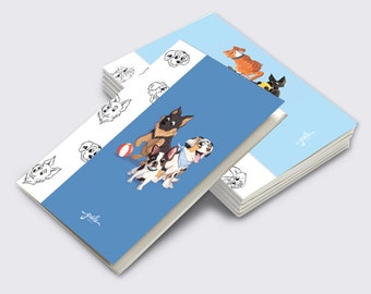Notebook 48 pages, A5, 2 models Dog or Cat
