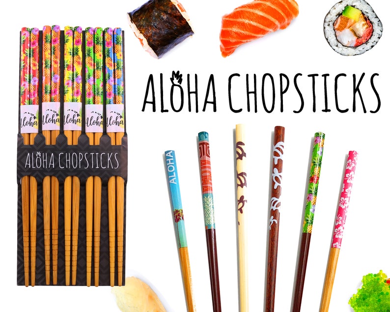 Aloha Hawaii Chopsticks Travel Reusable Washable Organic Etsy