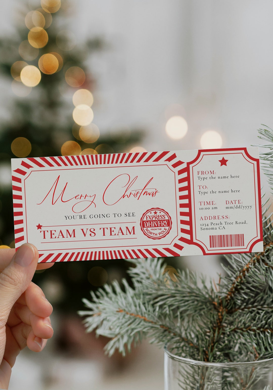 Printable Surprise Game Gift Voucher Ticket Special Delivery Etsy