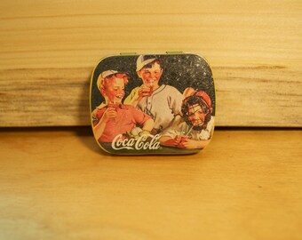 Vintage Miniature Small Coca Cola Tin