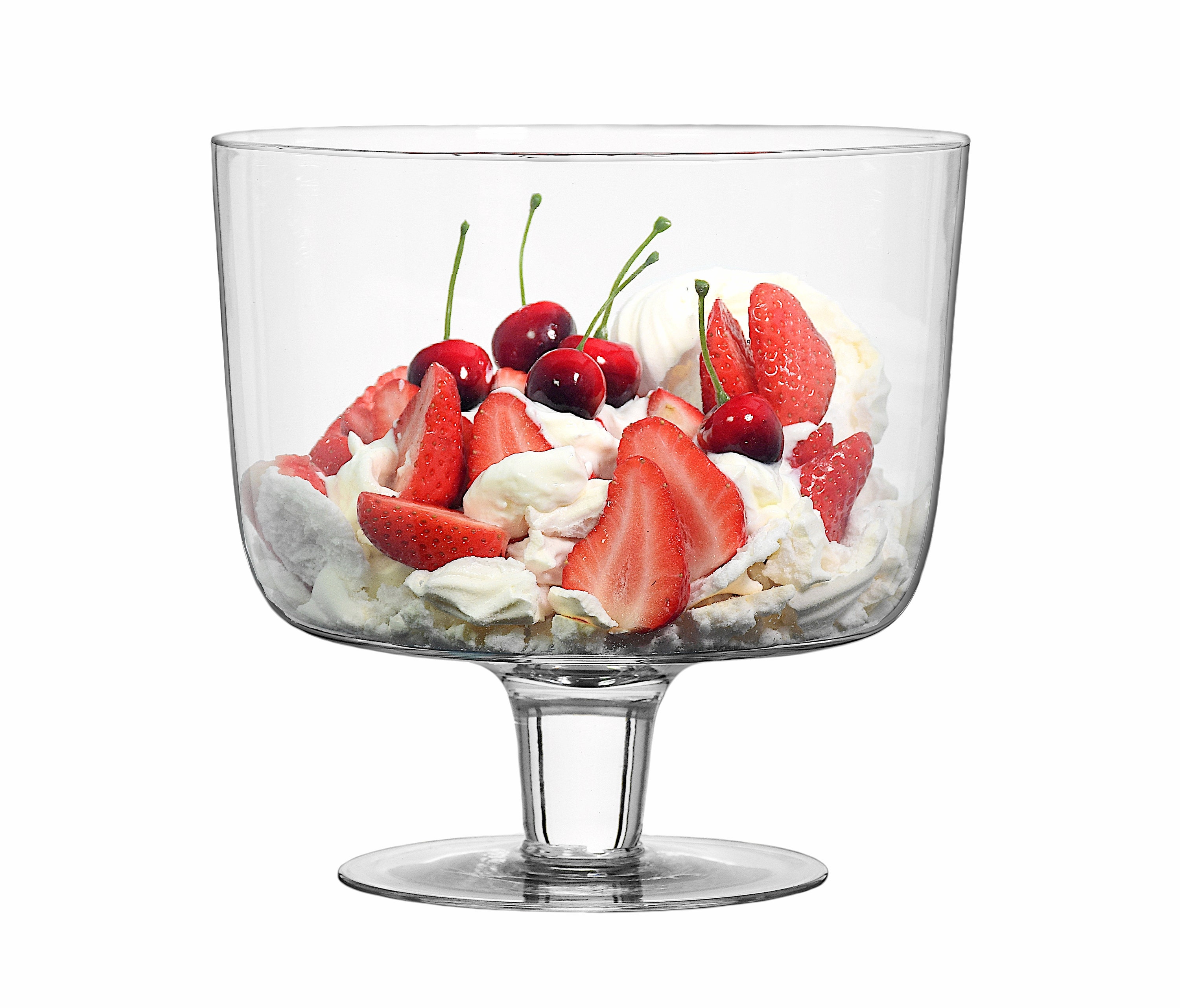 Large Trifle Bowl Clear Glass Footed Deep Dish for Trifle or Desserts 20cm 7.87 Inches 3L Daisy Etsy Canada