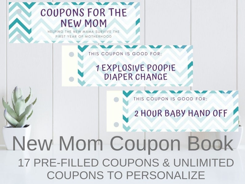 Coupons for the New Mom First Time Mom Printable Coupon Book Etsy