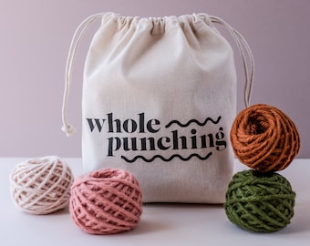 Beginner punch needle kit (100% chunky wool yarn)