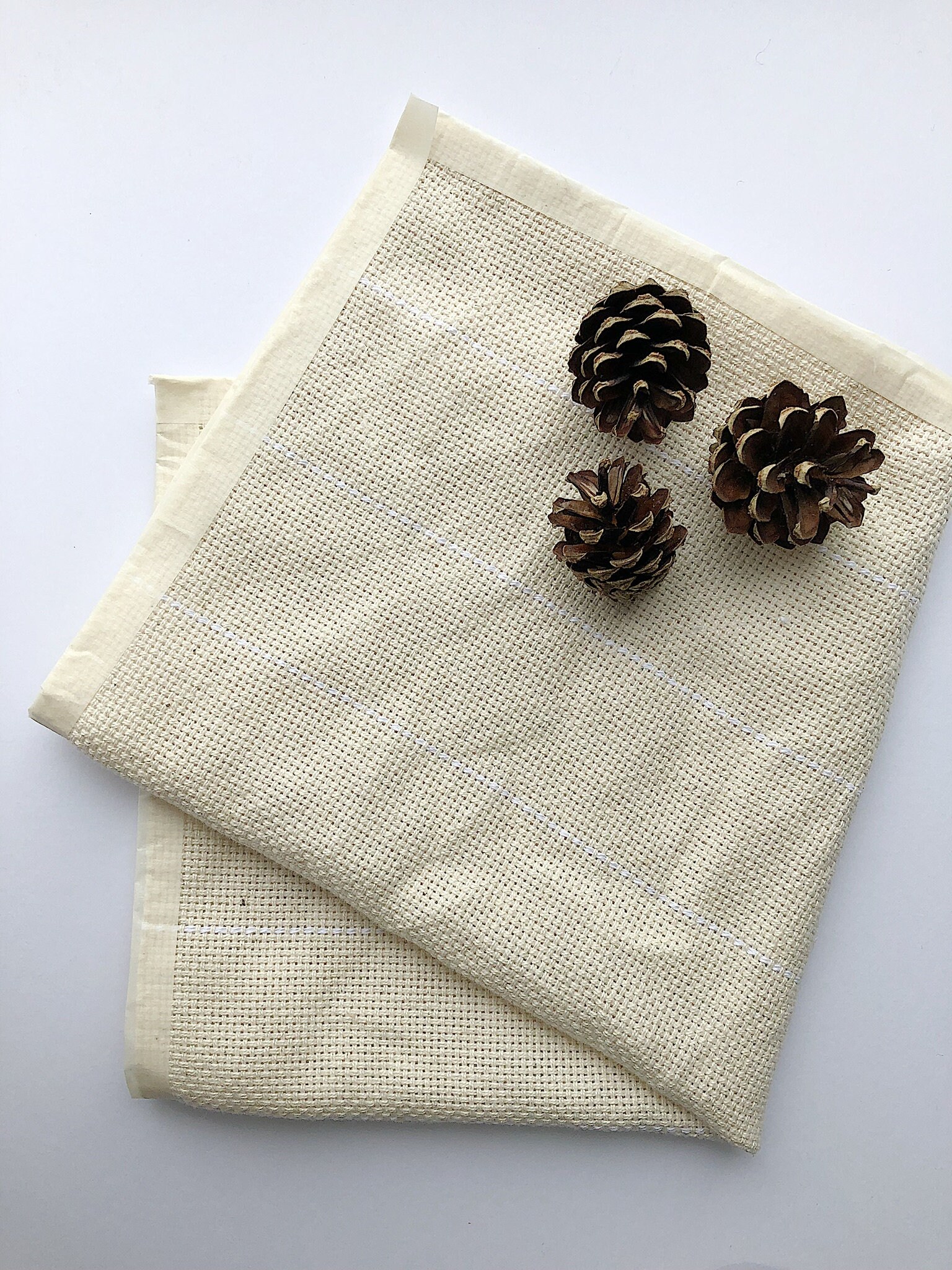 Monks cloth fabric for punch needle or rug hooking 2426 Etsy