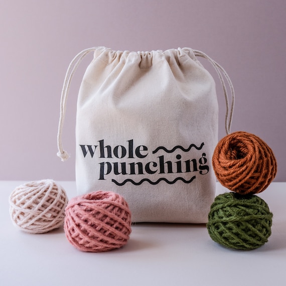 Beginner Punch Needle Kit 100% Chunky Wool Yarn 