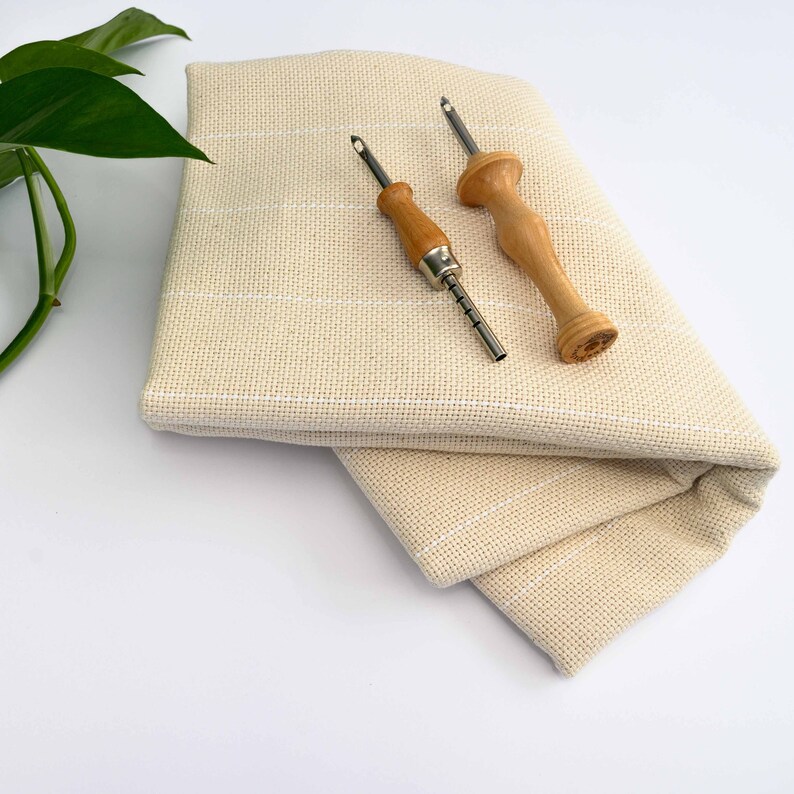 Monks cloth 0.5 yard punch needle / rug hooking foundation Etsy