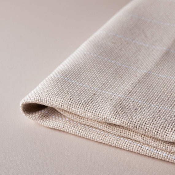 Natural Monks cloth punch needle fabric 18ct, 300x160cm