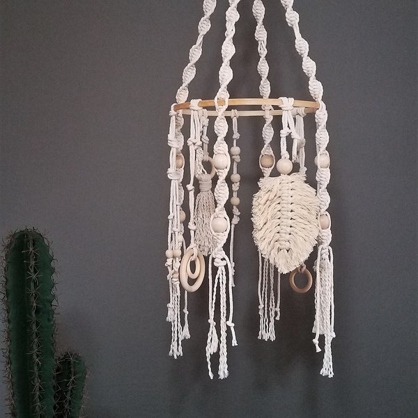 Macrame Baby Mobile, Boho Baby Mobile, Boho Decor,  Baby Mobile, Modern Macrame, Boho Nursery, Boho Decor, Boho Home, Nursery Decor, Mobile