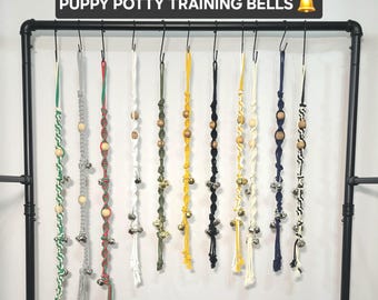 Campanas de macramé para perros: timbres bohemios para perros