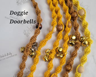 Campanas de macramé para perros, timbres para perros, artículos para el adiestramiento de mascotas