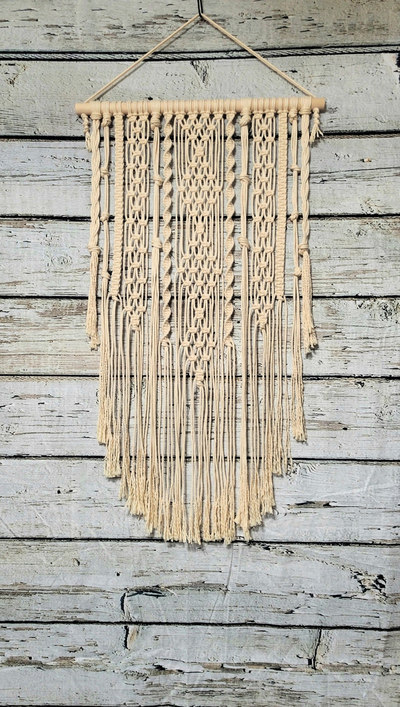 Macrame Wall Hanging 22x46 Custom Macrame Wall Hanging Large Etsy
