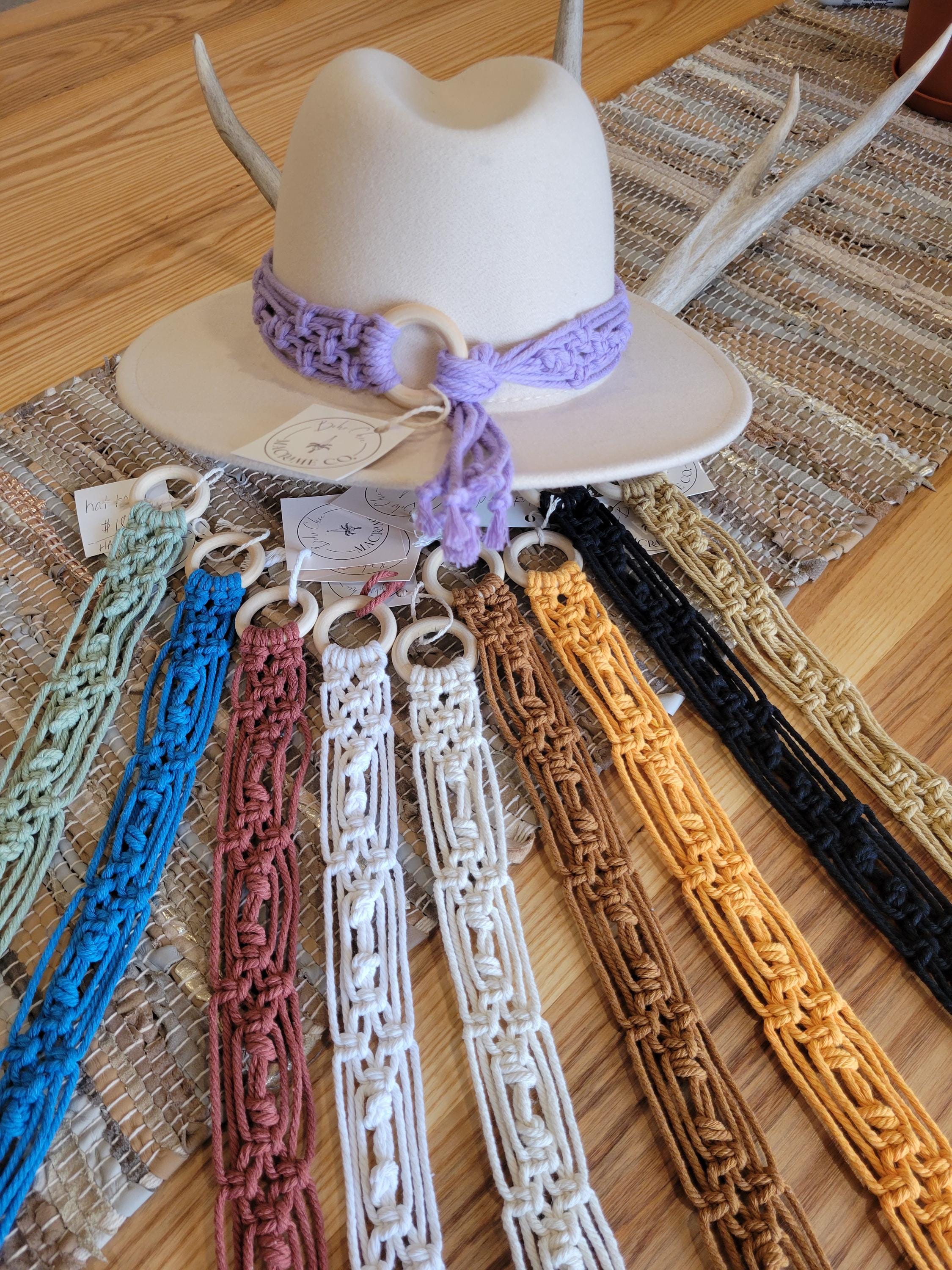 8831 Hat Band Summer Fun Suede Knotted Tassels Adjustable Bolo Closure Red Hat Bands With Tassels - Etsy main image 4