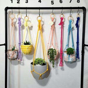 Simple Macrame Plant Hanger: Boho Decor with Wood Ring