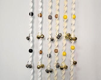 Campanas de macramé para perros: timbres bohemios para perros