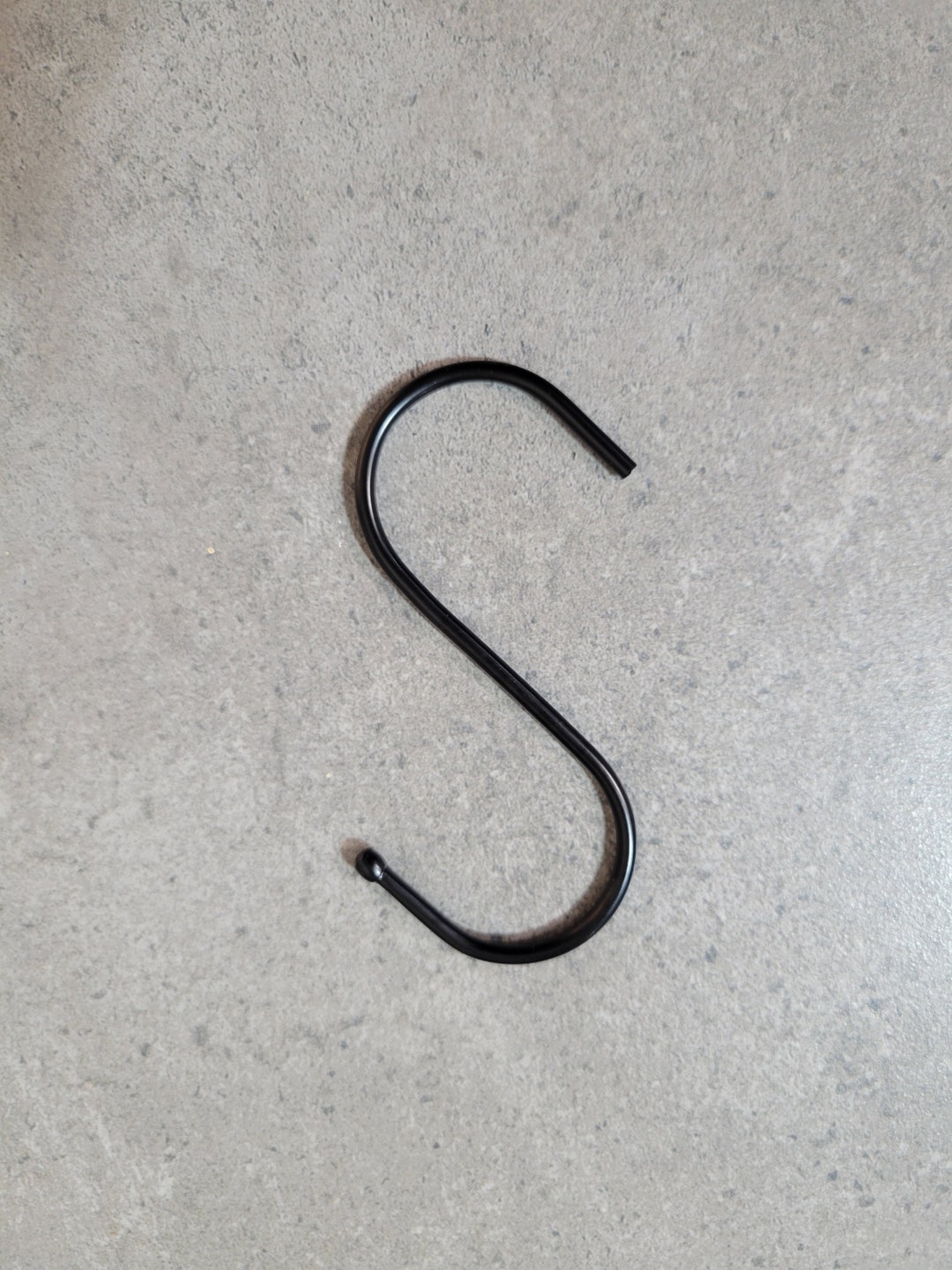 S Hook, Black Metal S Shaped Hook 3.7", Plant S Hook, Black Metal S ...