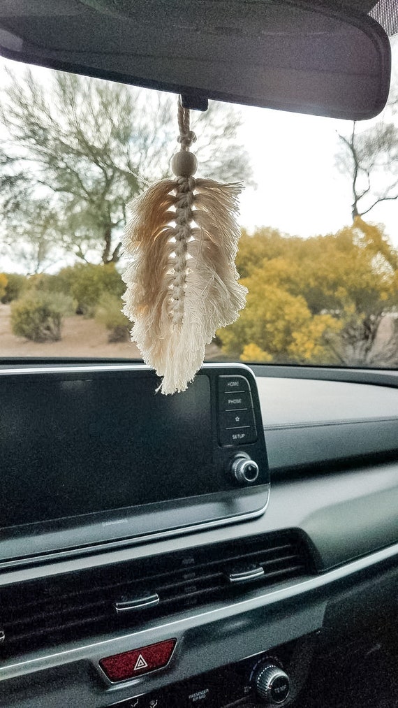 Feather rear 2024 view mirror hangers