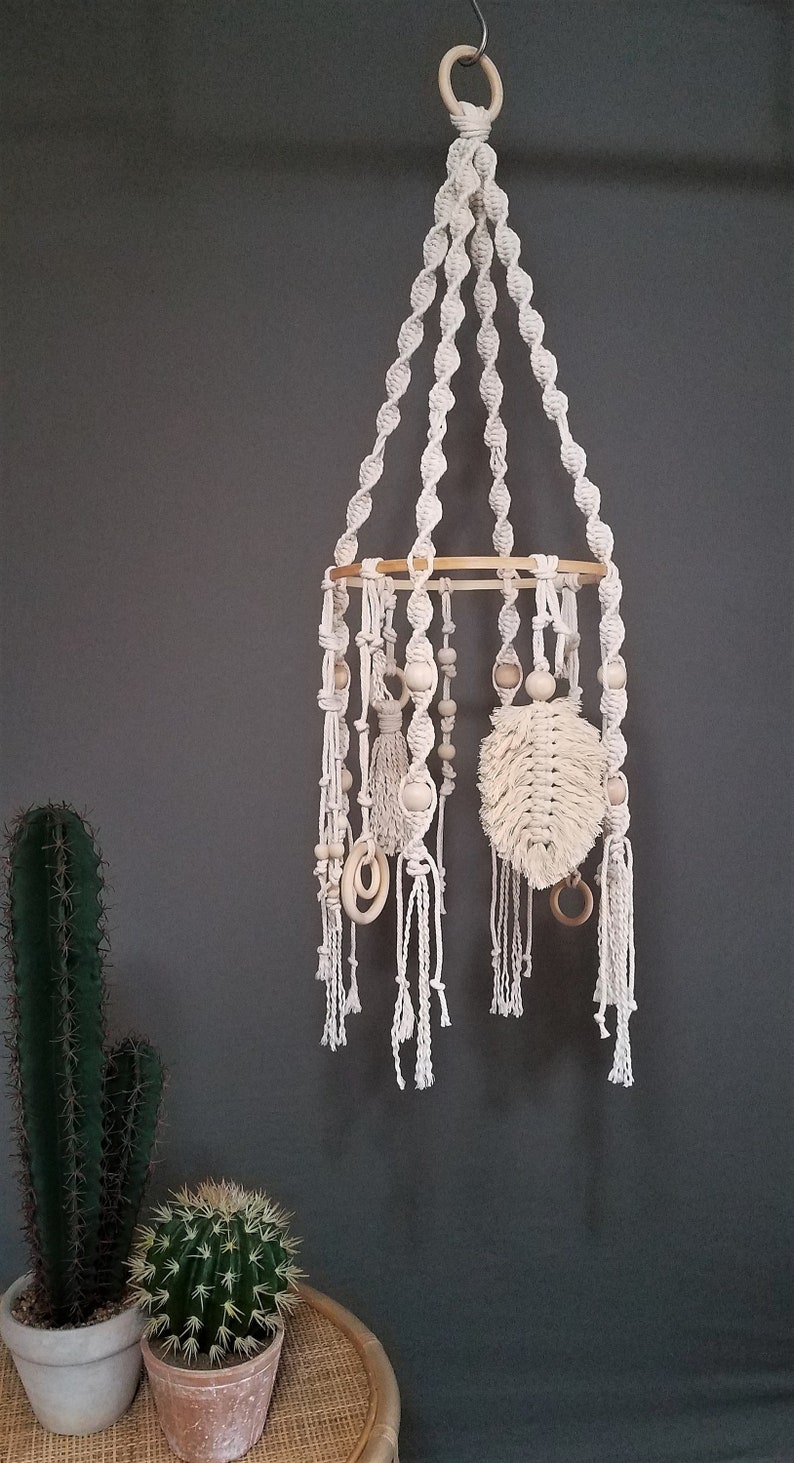 Macrame Baby Mobile Boho Baby Mobile Boho Decor Baby Etsy