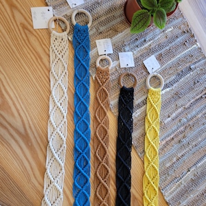 Belt, Macrame Belt, Boho Macrame Belt, Women's Macrame Belt, Woven Belt, Hippie Belt, Modern Macramé Belt, Macrame Belt with Beads, Handmade