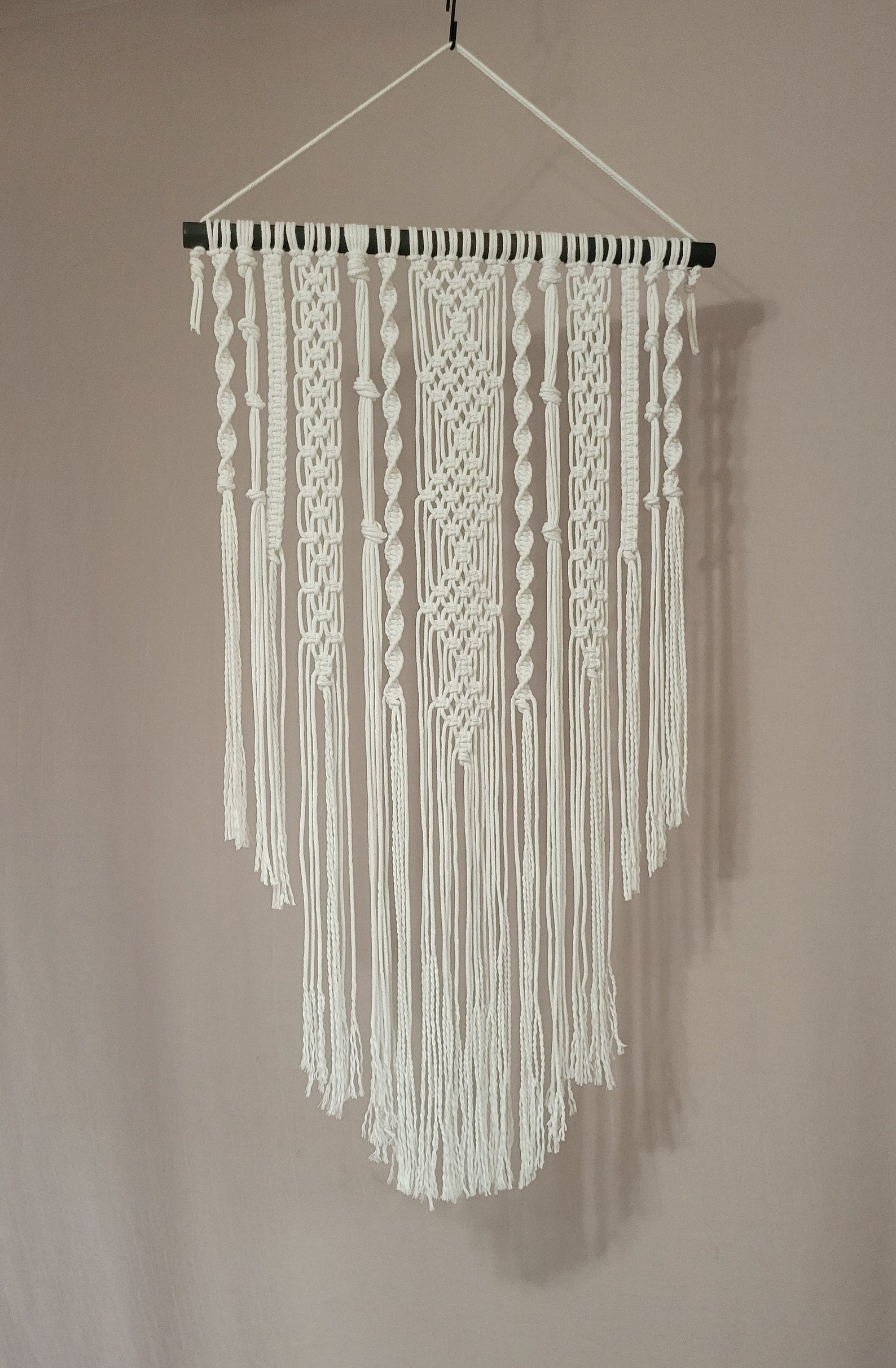 Macrame Wall Hanging 22x46 Custom Macrame Wall Hanging Large Etsy Canada