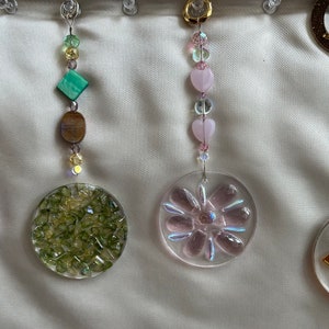 Resin Sun Catcher: Colorful Glass & Crystal Beads