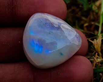 22 x 16 mm Rainbow moonstone cabochon flat back cabochon genuine rainbow moonstone calibrated Freeform Rainbow moonstone