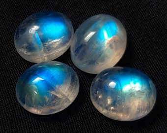 Calibrated Rainbow moonstone Oval shape Cabs AAA grade quality Natural Gemstone MM size