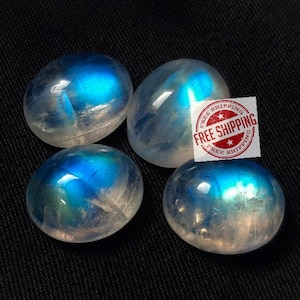 3x5-12x16 mm Moonstone, Rainbow moonstone, oval shape moonstone, calibrated, flatback cabochon, Natural gemstone