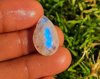 Freeform calibrated 24 x 24 mm Rainbow moonstone cabochon flat back cabochon genuine rainbow moonstone Rainbow Moonstone