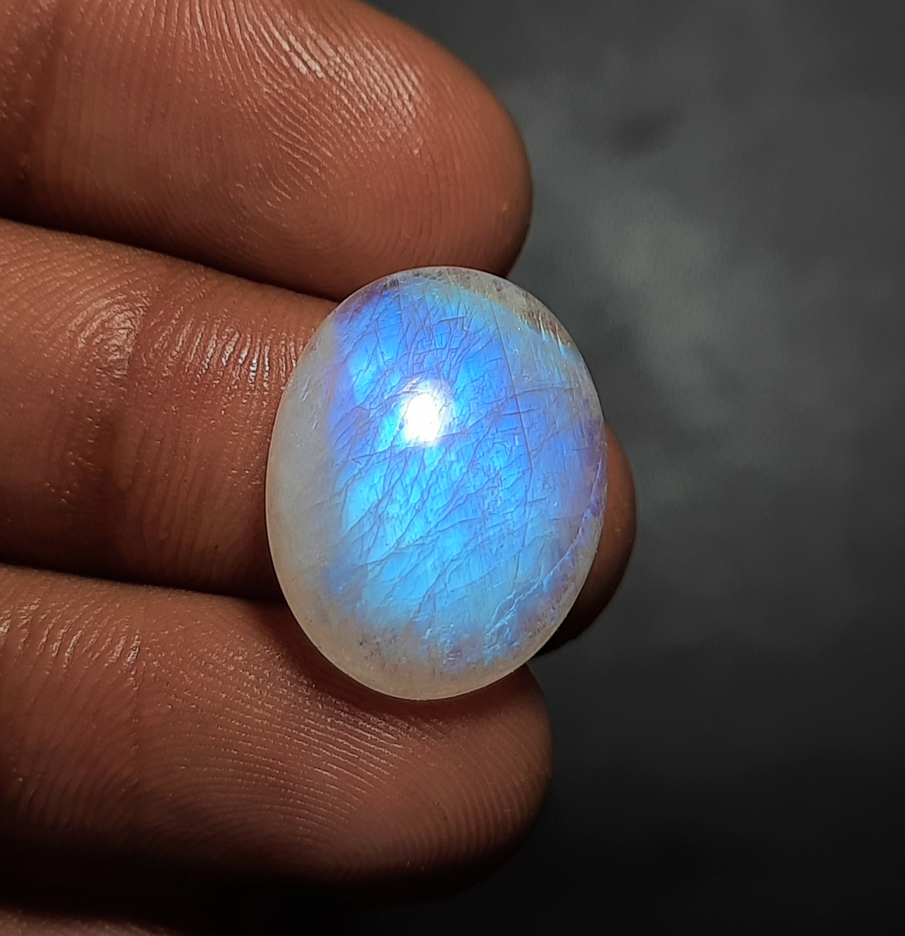 19x15 mm Moonstone cabochon Rainbow moonstone cabochon Oval Etsy