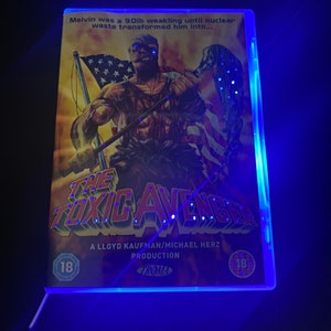 Upcycled,Toxic Avenger, Multicolour Neon Nightlight, Dvd,Horror, Any Movie Made to Order image 5