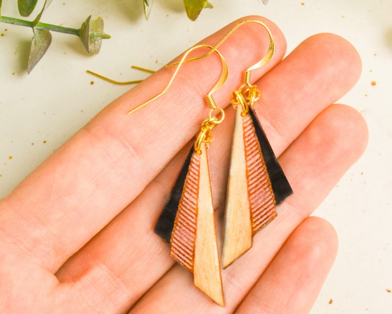 Art Deco Earrings in Blue Vintage Dangle and Drop Earrings Etsy