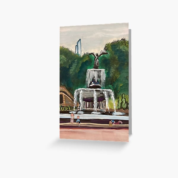 Bethesda Fountain Central Park New York City Greeting card and Postcard