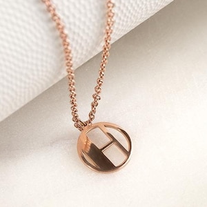 Personalized Pendant with Letter of Your Choice | Gold or Platinum Letter Necklace | Silver Inital Pendant