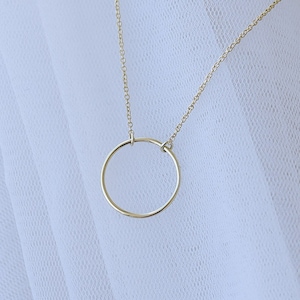 Karma Gold Necklace | Solid 14k Gold Karma Necklace