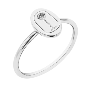Anillo de oro rosa del Principito / Anillo de plata rosa del Principito