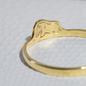Anillo de elefante de El Principito / Anillo de plata con grabado de El Principito