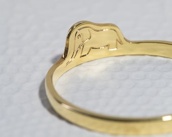 Le Petit Princ Elephant Ring | The Little Prince Silver Ring with Engraving