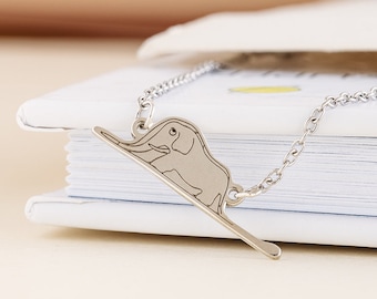 Pulsera de elefante El Principito / Pulsera de plata con grabado de El Principito