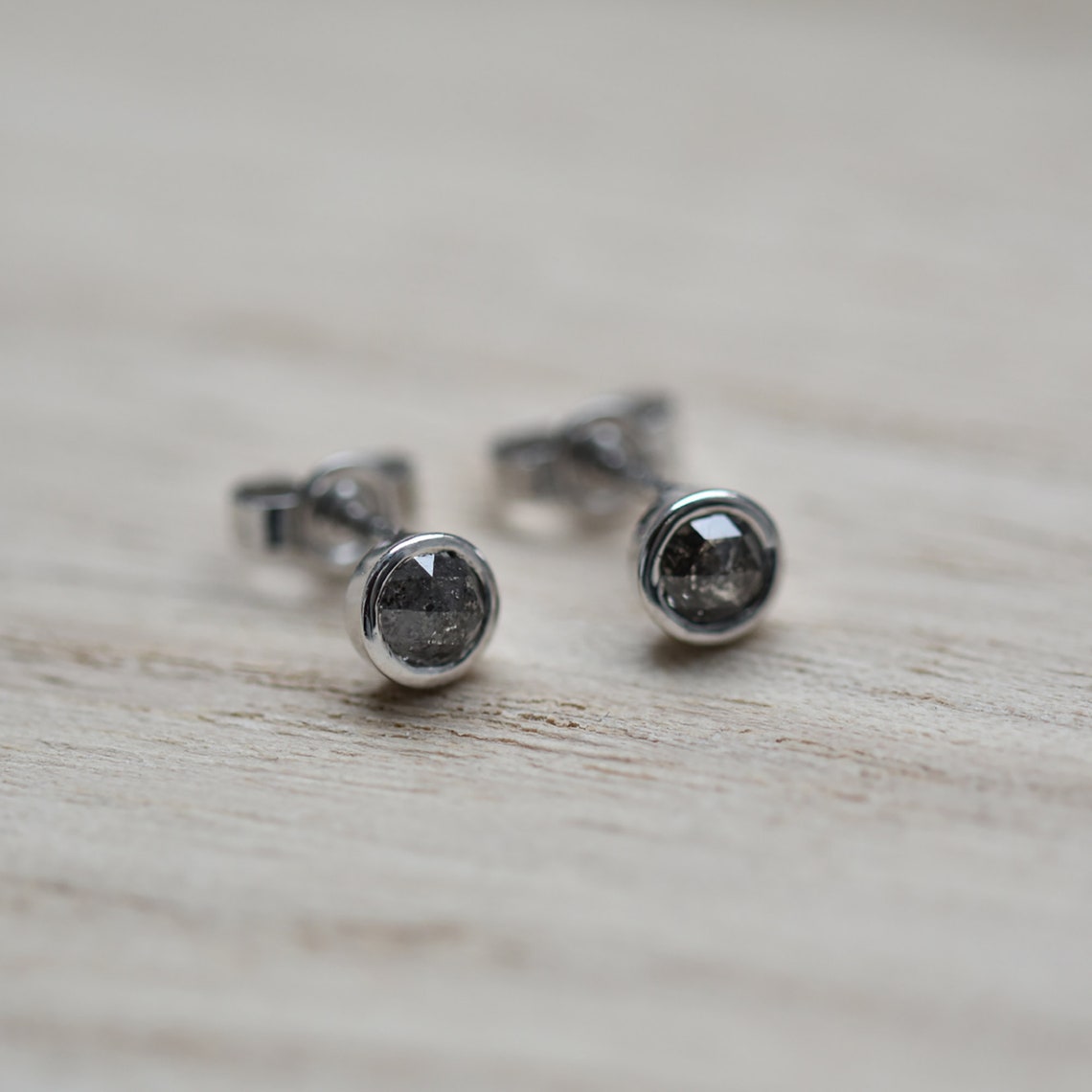 salt pepper diamond earrings