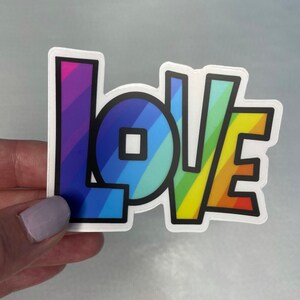 Love Sticker | Water Bottle | Love is Love | Diecut | Durable & Weatherproof | Vinyl | Decal | Be Kind | Laptop | Decor | Water | Love All