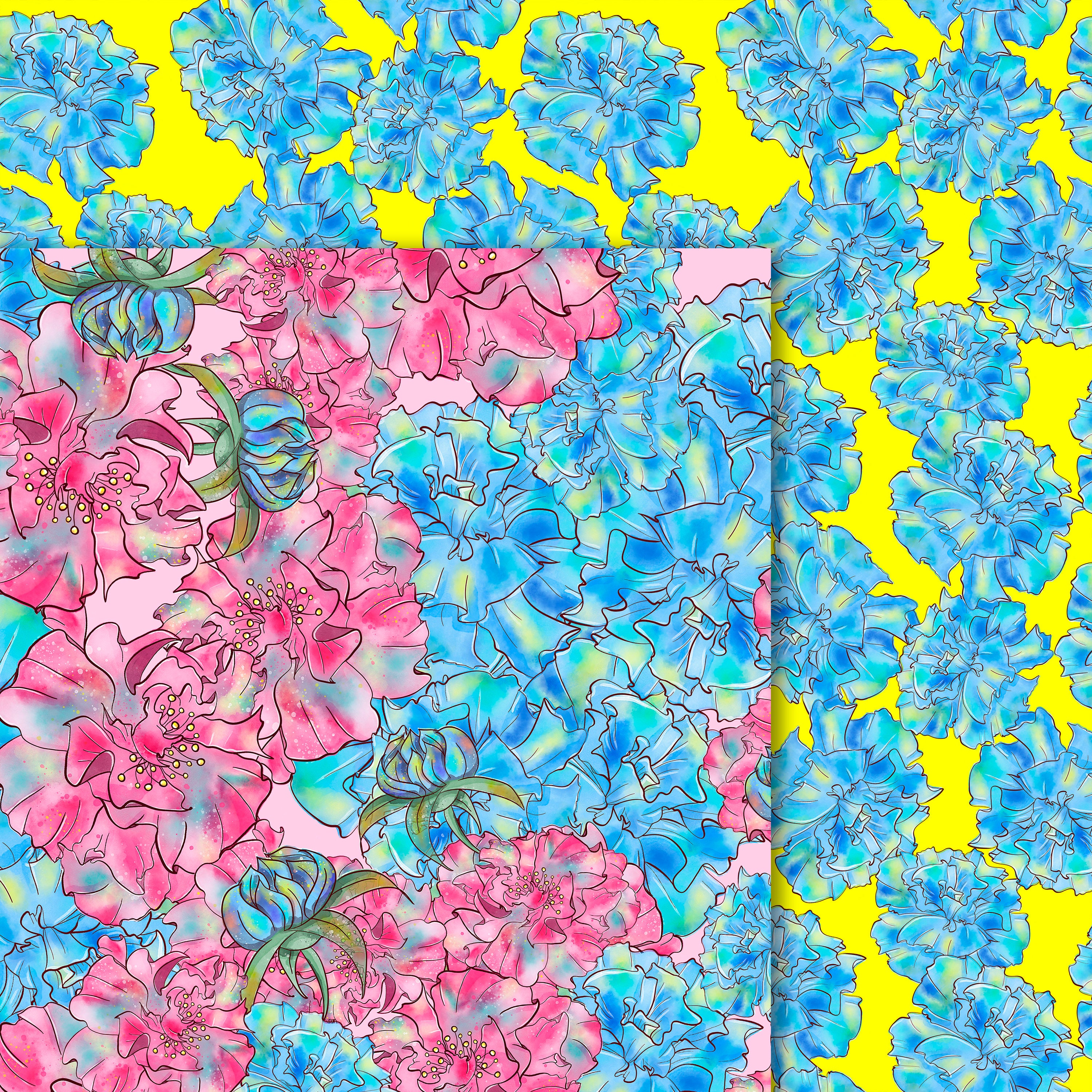 Flower Digital Paper Pack Scrapbook Papers Scrapbook Kit | Etsy