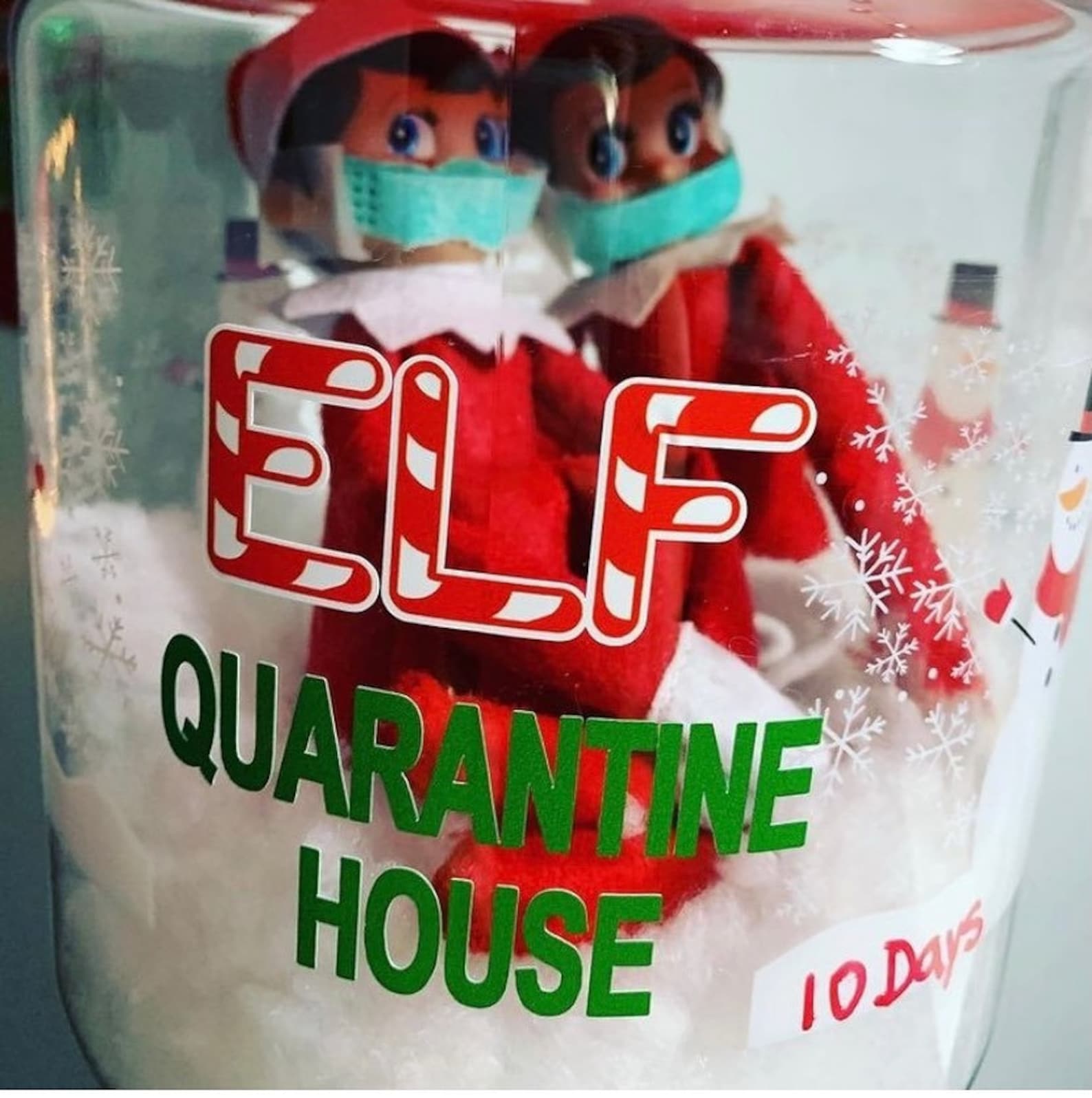 Elf Quarantine House Decal for your Christmas Elf on the Shelf Etsy