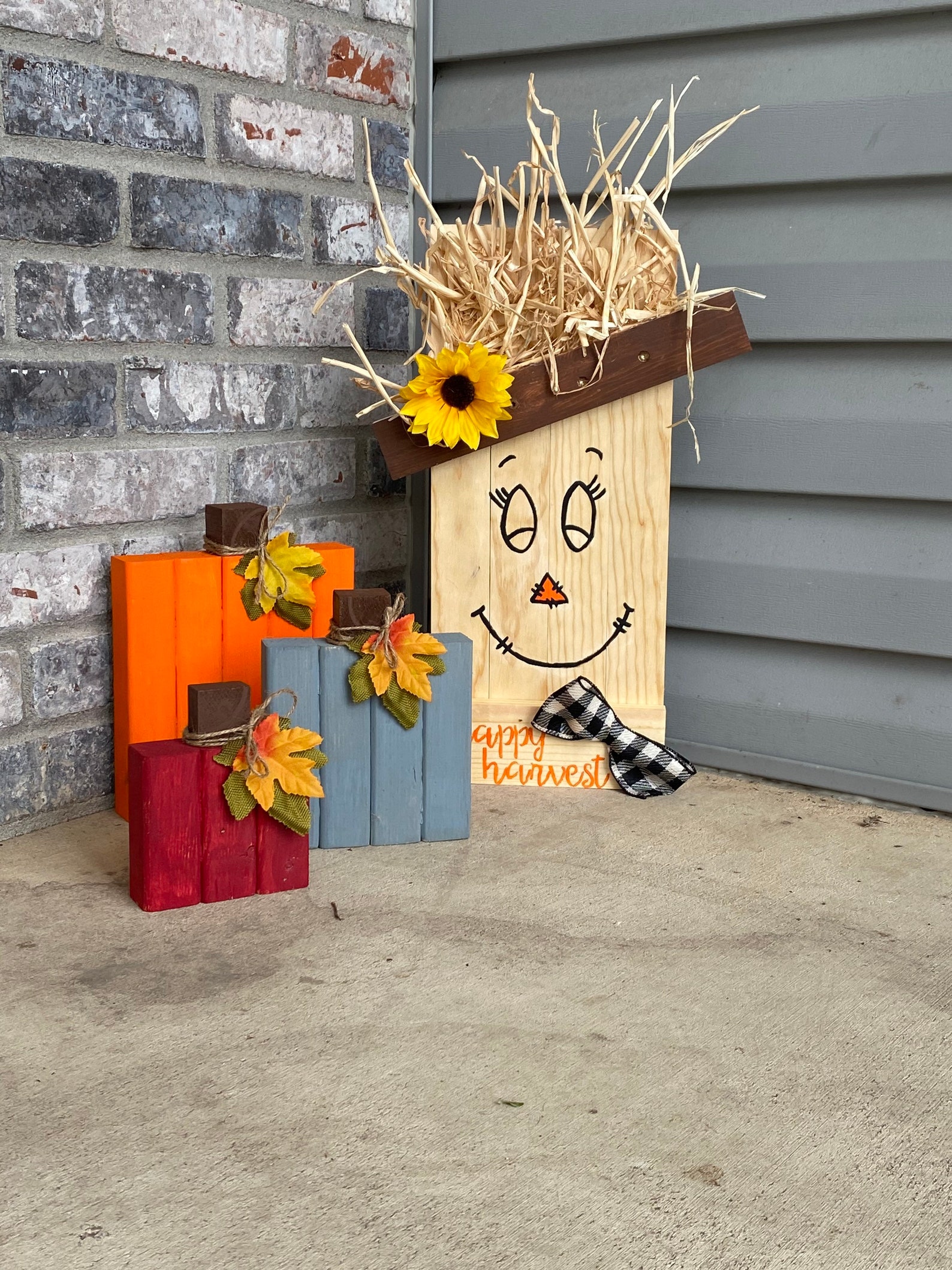 Wooden Fall Decorations Etsy