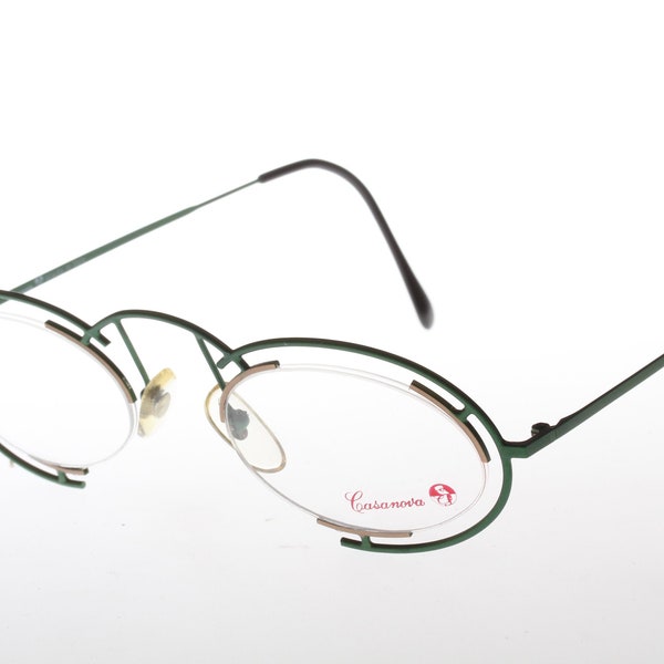 Casanova Clayberg green Designer vintage eyeglasses