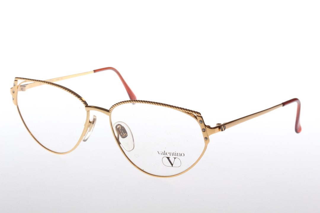 Valentino Cateye Rhinestones Vintage Eyeglasses - Etsy display picture 3