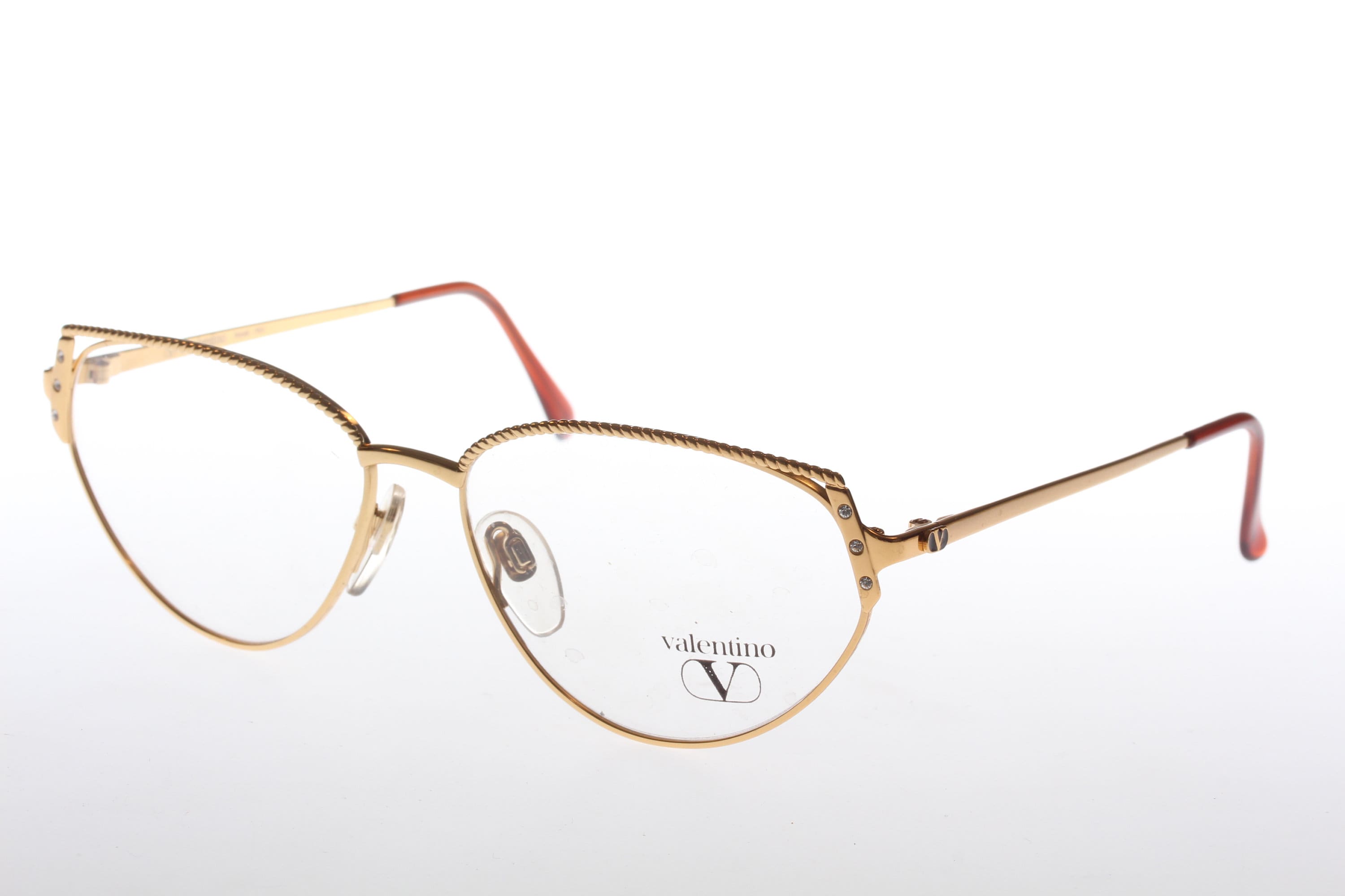 Lot of 4 authentic Valentino vtg prescription designer eyeglasses frames Amazon.com: Valentino VA 3014 Black White 53/17/140 women  main image 2